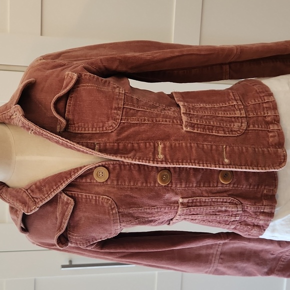 Urban Outfitters Tulle Women's Duaty Mauve Corduroy Jacket Size M EUC - Picture 3 of 7